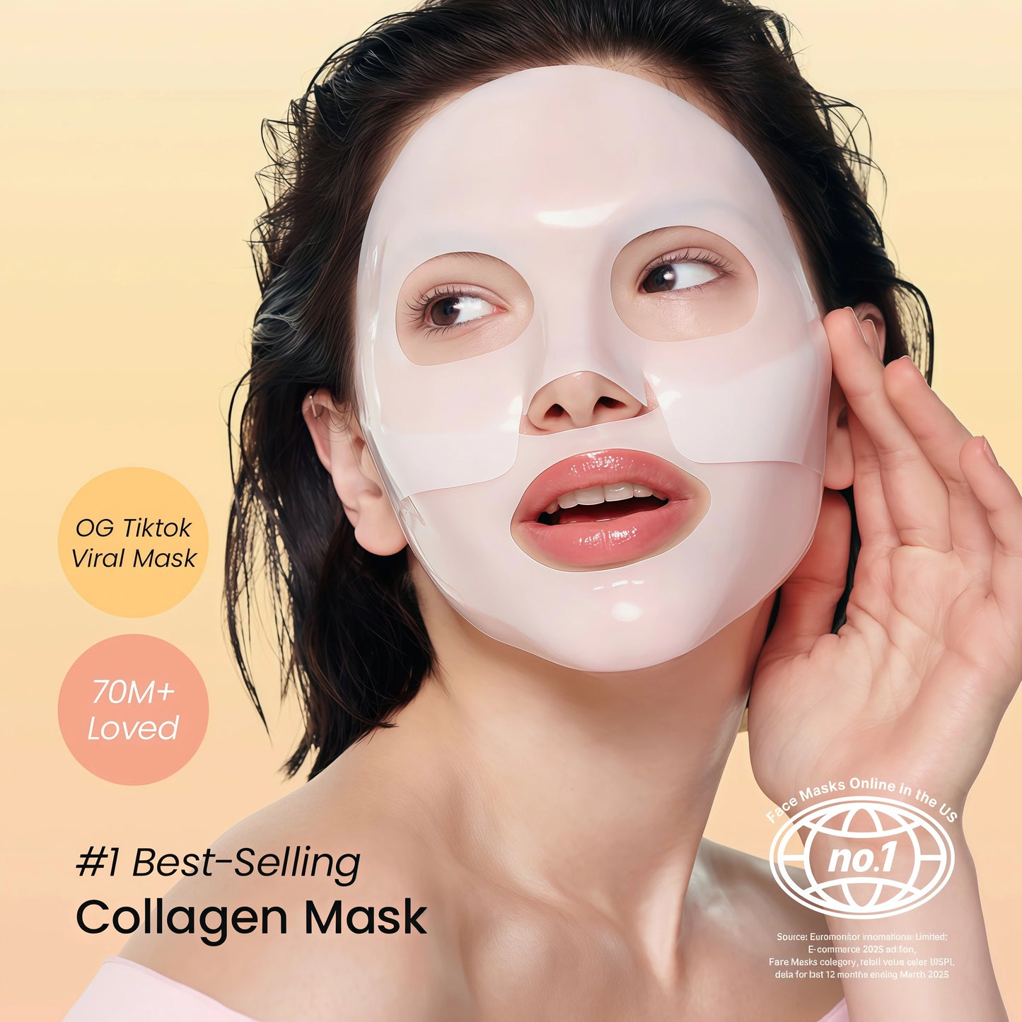BIODANCE Bio-Collagen Real Deep Mask, Hydrating Overnight Hydrogel Face Mask, Pore Minimizing, Elasticity, Plumping, Travel Essentials & Self Care Gifts for Women, Korean Skin Care 1.19oz(34g) x 4ea